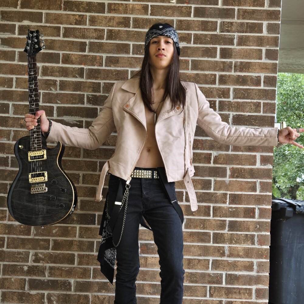 Unisex- Beige Faux Suede Biker Jacket